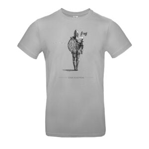 Grey fly fishing viking tshirt by fish partner angling tours iceland